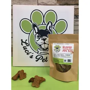 Sloppy Joe - All Natural "Beef" Dog & Puppy Treats - Disobedient Biscuits 6 oz. Pouch