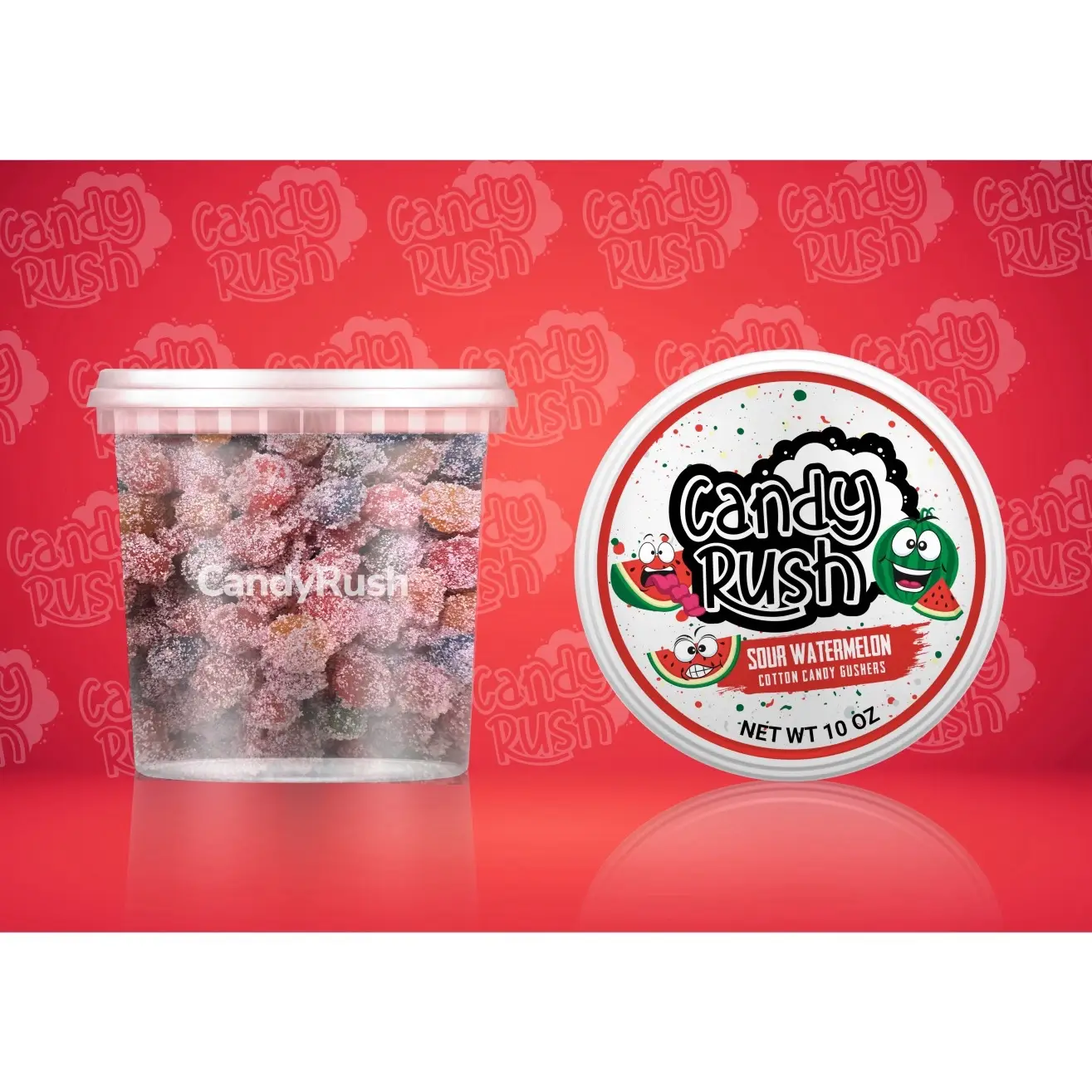 Sour Watermelon Cotton Candy Gushers - Viral TikTok Sour Candy fruit blasts gushies