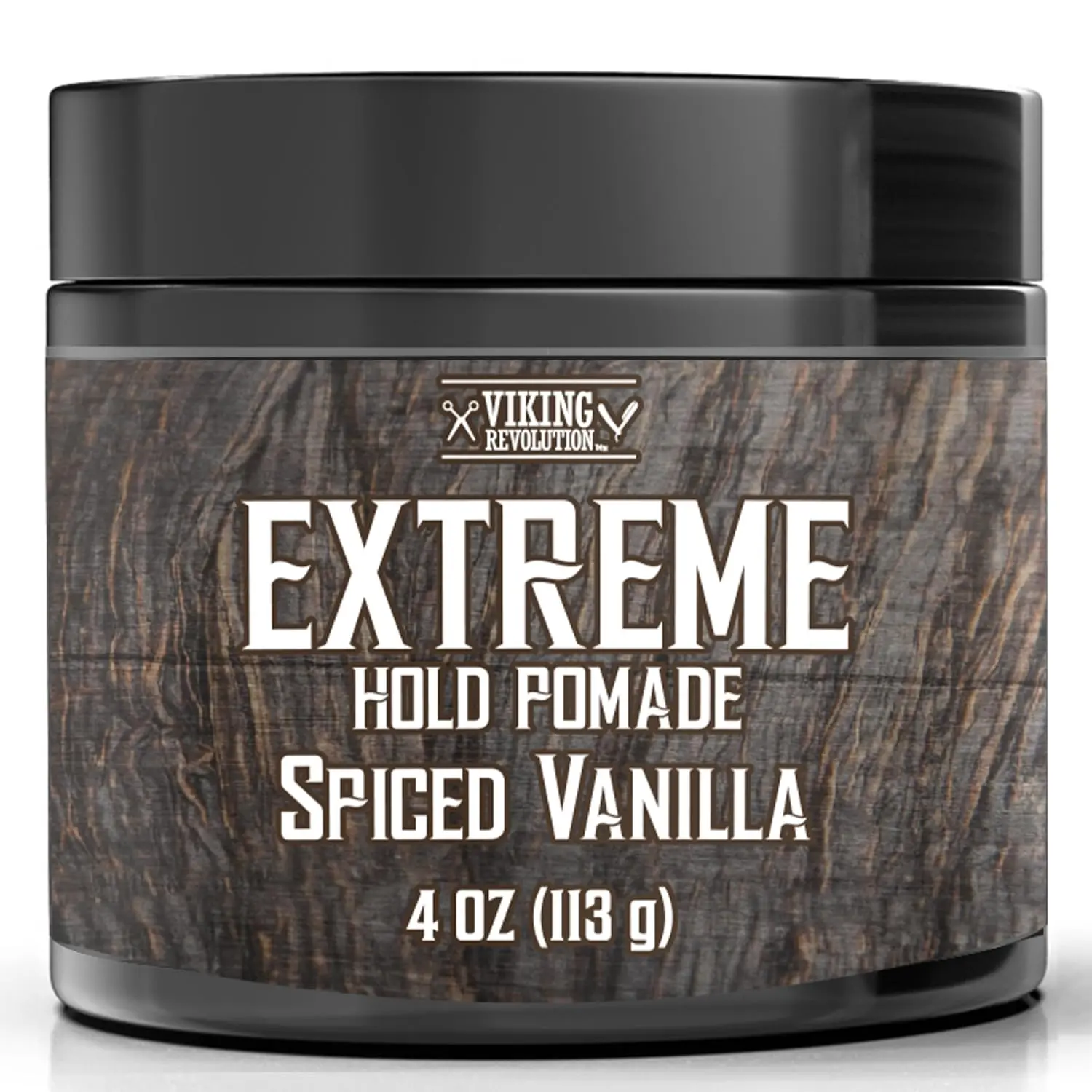 Spiced Vanilla Hair Pomade for Men - Extreme Hold Hair Gel for Men - Water Based - Extra Firm Mens Hair Pomade - High Shine Mens Hair Cream (4oz)