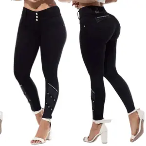 W64-303 Buttlifting Colombian Jeans Fashion Fit Womenswear