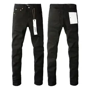 PurpleJeansAmericanHighStreetBlackPleatedBasicModel2025NewFashionTrendHighQualityJeansMenswearManStreetwearPocketTrouserPants