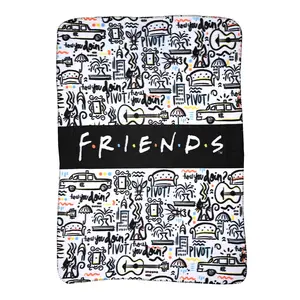 Friends Icons 45 x 60 Inch Fleece Throw Blanket Friends Icons 45 x 60 Inch Fleece Throw Blanket