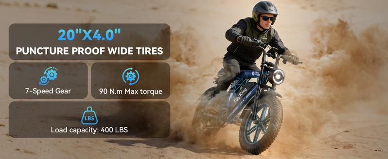 [C200 Electric ebike | Peak Power 1500W| Full Suspension | Top Speed 32 MPH | Range 50-80 Km | 48V 17.5Ah Removable Battery | 2-Seater Design | LED Headlights | 20-Inch All-Terrain Fat Tires | App-controlled | Blue, Green and Black [C200 Electric ebike | Peak Power 1500W| Full Suspension | Top Speed 32 MPH | Range 50-80 Km | 48V 17.5Ah Removable Battery | 2-Seater Design | LED Headlights | 20-Inch All-Terrain Fat Tires | App-controlled | Blue, Green and Black