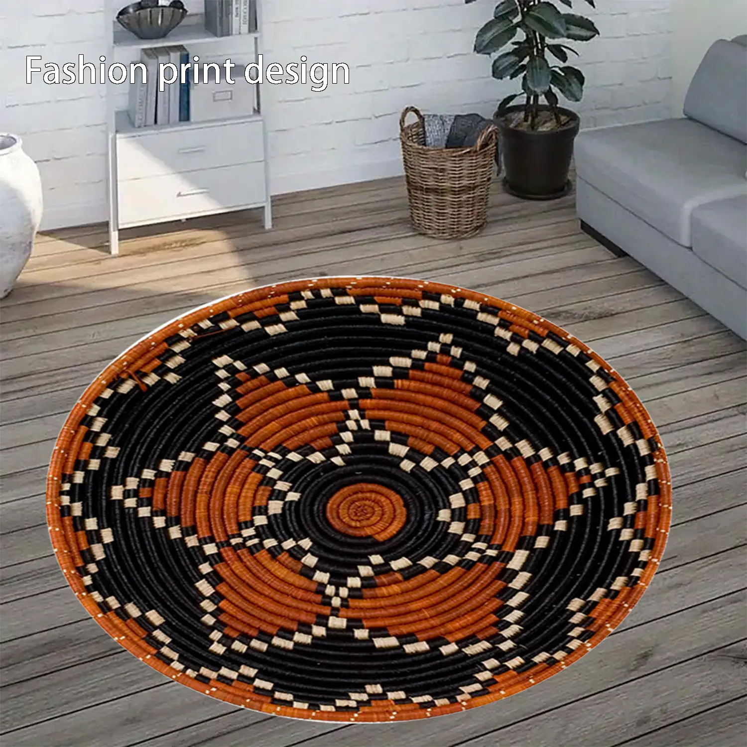 Modern geometric rug, Geometric pattern rug, floor mat, Household Decorative Rug, Home Decorative Rugs, suitable for bedroom bedside decoration, living room home decoration, balcony decoration