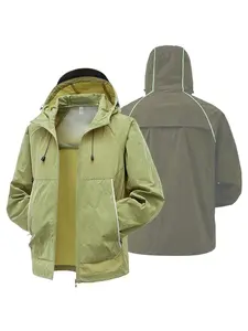 Unisex Summer Sun Protection Jacket, Lightweight Quick-Dry Waterproof Night Reflective Anti-UV Outdoor Windbreaker, Hiking Camping Climbing Running Fishing Training Thin Coat