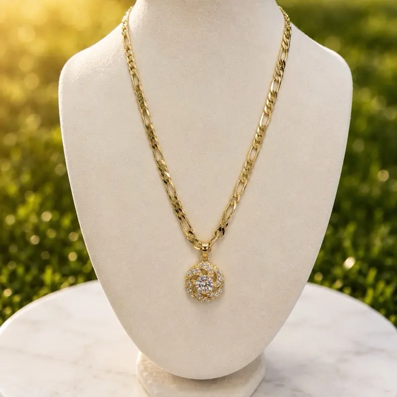 14k Gold Necklace with Dainty Pendant - Minimalist Jewelry for Women (Everyday Wear, Special Occasions)
