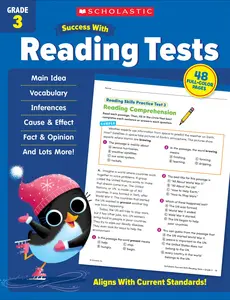 Scholastic Success with Reading Tests Grade 3 Workbook -- Scholastic Teaching Resources - Paperback
