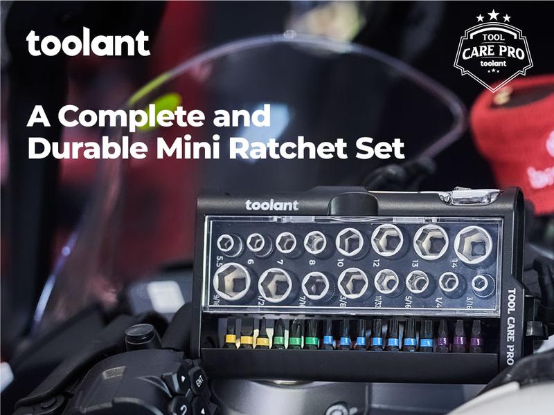 toolant Mini Ratchet Wrench Set - 52pcs with Sockets and Screwdriver Bits mini wrench for Home Improvement, Mechanic, and Automobile Repair toolant Mini Ratchet Wrench Set - 52pcs with Sockets and Screwdriver Bits mini wrench for Home Improvement, Mechanic, and Automobile Repair