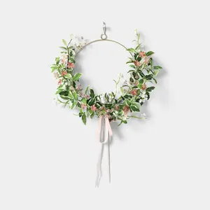 Spring Floral Asymmetrical Wreath - Threshold