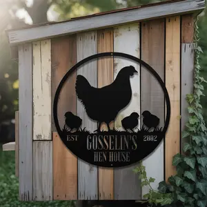 Hen House Metal Sign