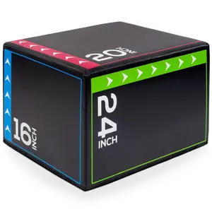 BalanceFrom Fitness 10 Pound Versatile 3 in 1 Plyometric Jumping Exercise Box