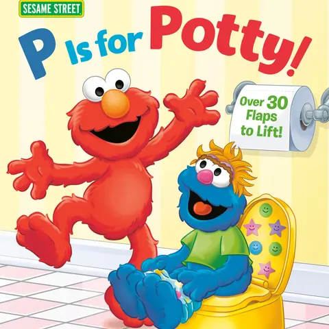 Used Board Book - P Is for Potty! by Naomi Kleinberg, Ages 1-3 Preschool School & Educational Supply, Lift-the-Flap Learning Resource with 30+ Flaps, Potty Books for Toddlers (Used Copy)
