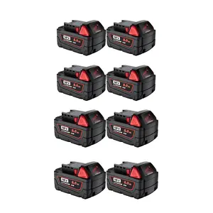 8Pack 8000MAh Replacement for Milwaukee 48-11-1880 18v Max Battery Cordless Tool 2646-22CT,2643-21CT,2641-21CT,,2646-20 Lithium-Ion Battery Pack