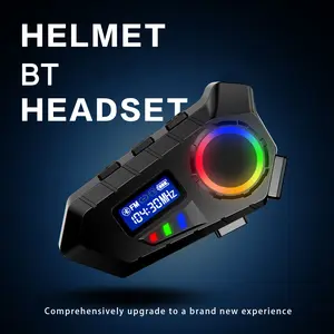 Y30 Bluetooth-compatible Headphones for Motorcycle Helmet, Ip65 Waterproof Open-Back Design, Long Battery Life, Wireless Music & Call Support