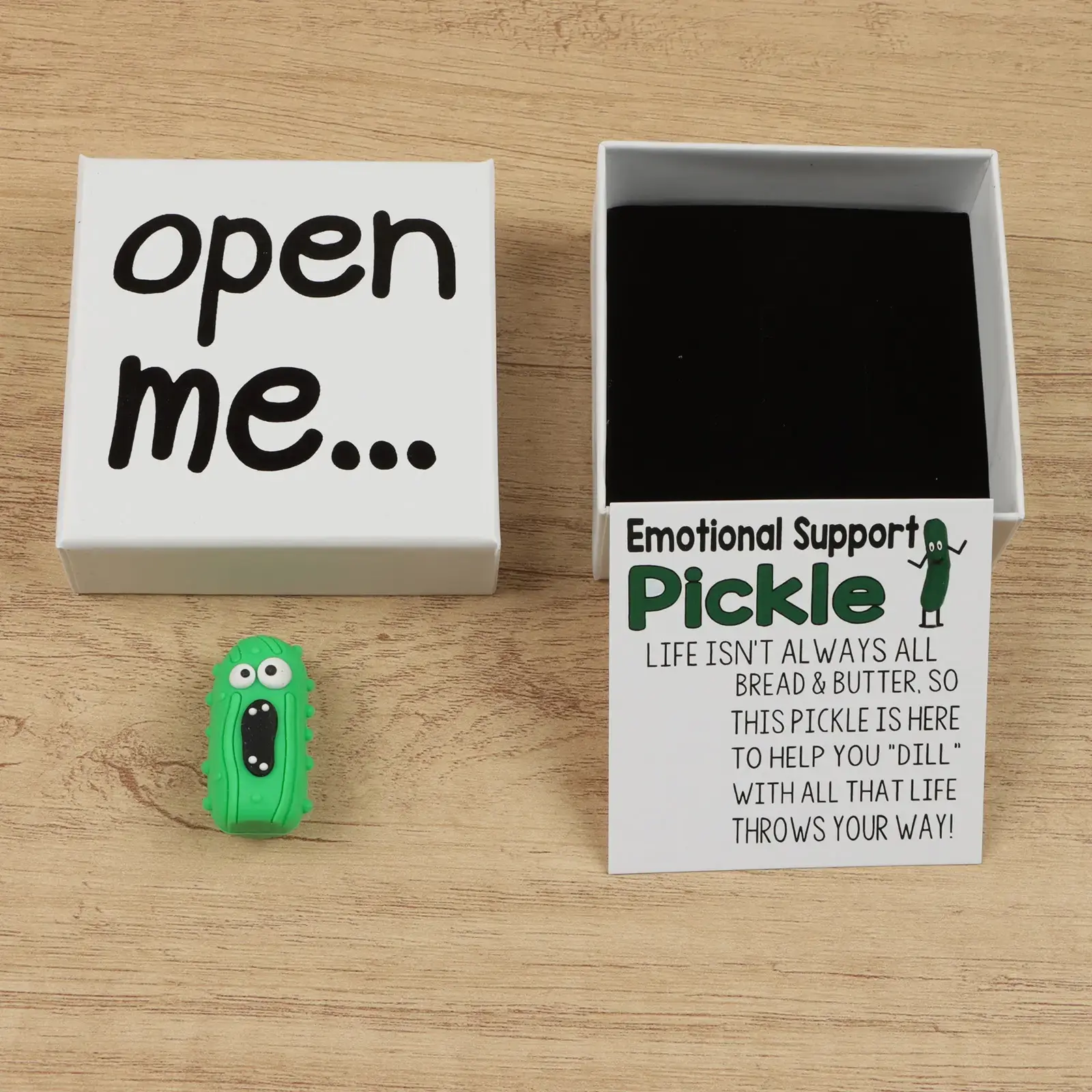 1pc Emotional Support Pickle Gift, Cute Good Luck Charm, Pocket Hug, Funny Pickle Gift For Best Friends And Family, Quirky Gift, Party Favor, Party Gifts