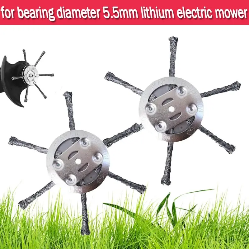 [Buy 1 Get 1],Steel Wire Weed Wacker Replacement Heads,  Easy Installation Brush Cutter Attachment for Electric & Cordless String Trimmers, 3-4 Sturdy Power Tool Accessories, Ideal for Grass & Moss Removal, Multi-fit grass trimmer accessory