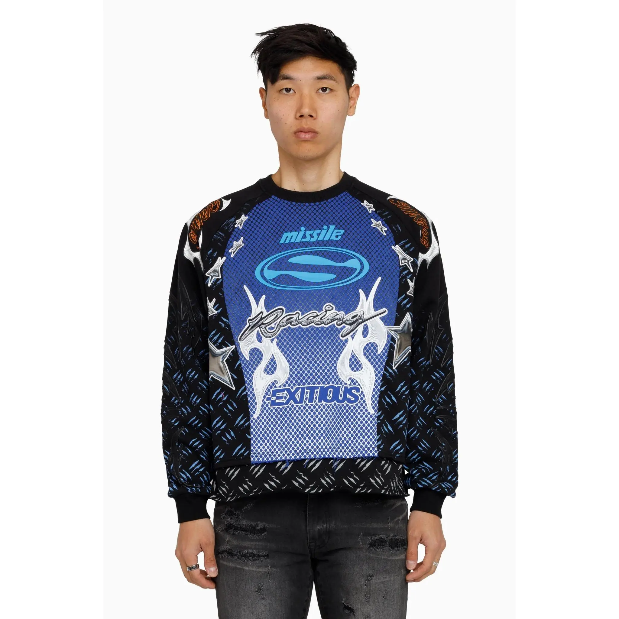 WH-FO26F551 - Pursue 2-Fer LS Graphic Crewneck Sweatshirt