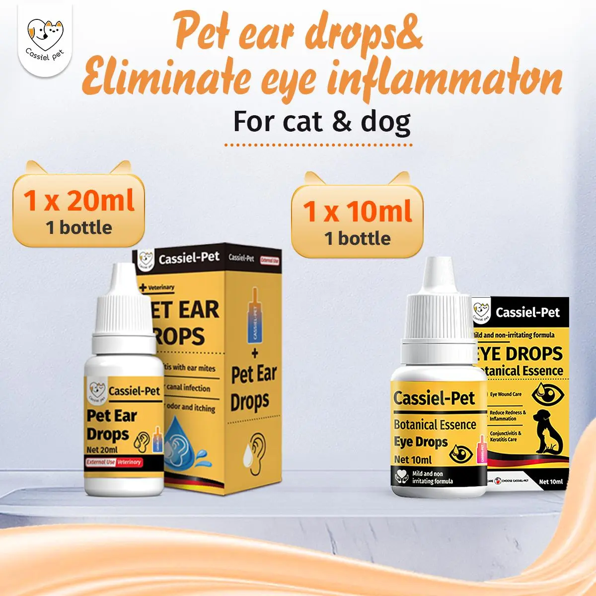 1 Box Eye Drops+1 Box Ear Drops
