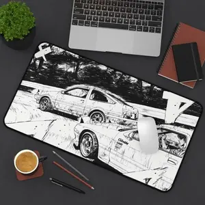 Initial D Desk Mat | Shuichi Shigeno AE86 Drift Mouse Pad Desk Pad | Car Anime Gift Otaku Office Decor | 3 Sizes Large Gaming Mouse Pad mouse pad