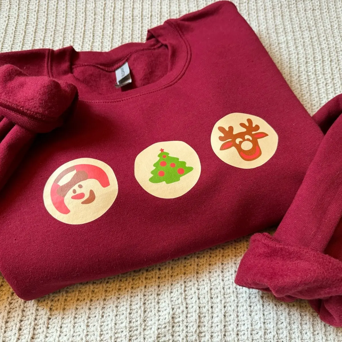 Christmas Cookie Sweatshirt, Crewneck Christmas Sweatshirt, Pillsbury Cookie Crewneck Sweatshirt