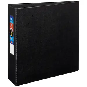 Avery Heavy-Duty 3 Ring Binder, 3" One Touch EZD Rings, 3.5" Spine, 1 Black Binder (79983)