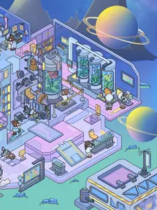 Whimora™ Fun Scene Stickers — Space Research Institute