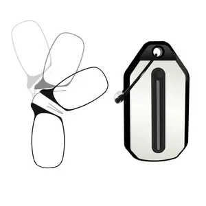 2 sets of reading glasses key chains for easy carrying. No glasses legs, boxes+plastic cases+ glasses +steel wires