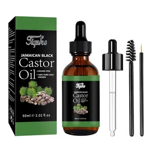Cold Pressed Jamaican Black Castor Oil, Natural Process, Premium Hair Growth Oil, Hair Conditioner & Soother, 60ml Pack, Natural Hair Conditioner
