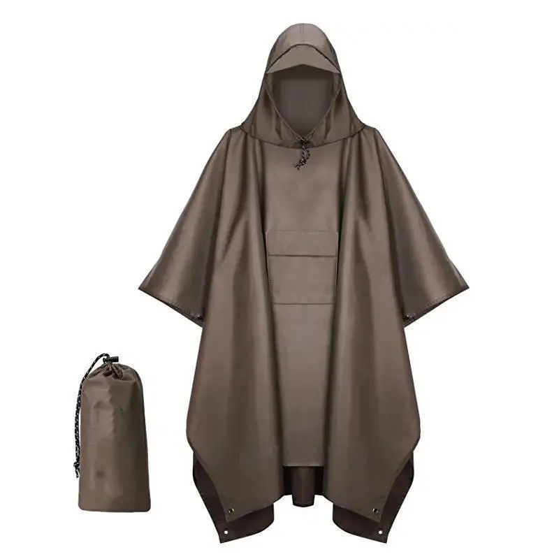 Brown raincoat pocket