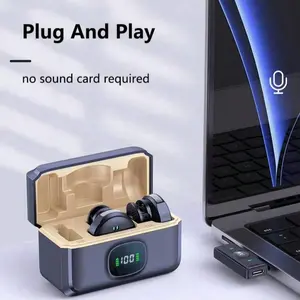 2in1 Wireless Lavalier Microphone,Noise Reduction Clip Microphone With Charging Case For Live Broadcast/Interview/Video Recording Professional Lavalier Microphone, Christmas Gift/ Gift for Family, USB Mic