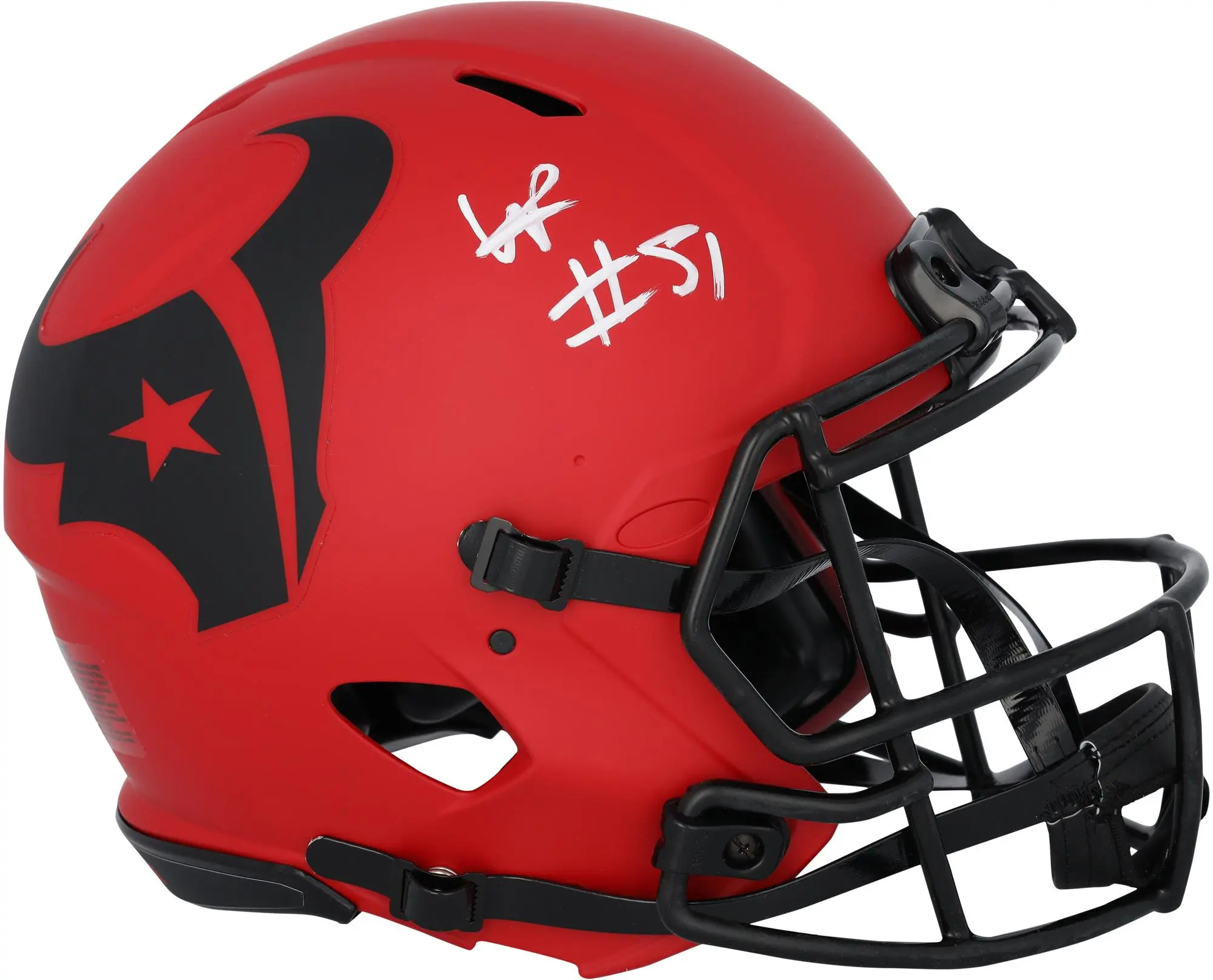 Will Anderson Jr. Houston Texans Autographed Riddell Rave Speed Authentic Helmet - Fanatics Authentic Certified