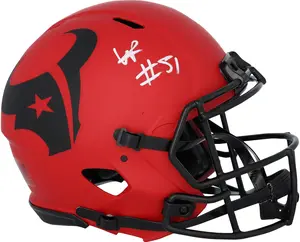 Will Anderson Jr. Houston Texans Autographed Riddell Rave Speed Authentic Helmet - Fanatics Authentic Certified