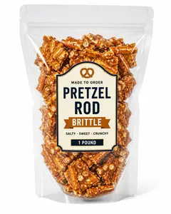 Pretzel Rod Brittle – Salty & Sweet Crunch | 1 LB Bag | Made to Order