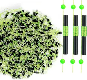 Bobber Stops for Fishing,Float Bobber Stops String Knots&Fishing Glow Beads