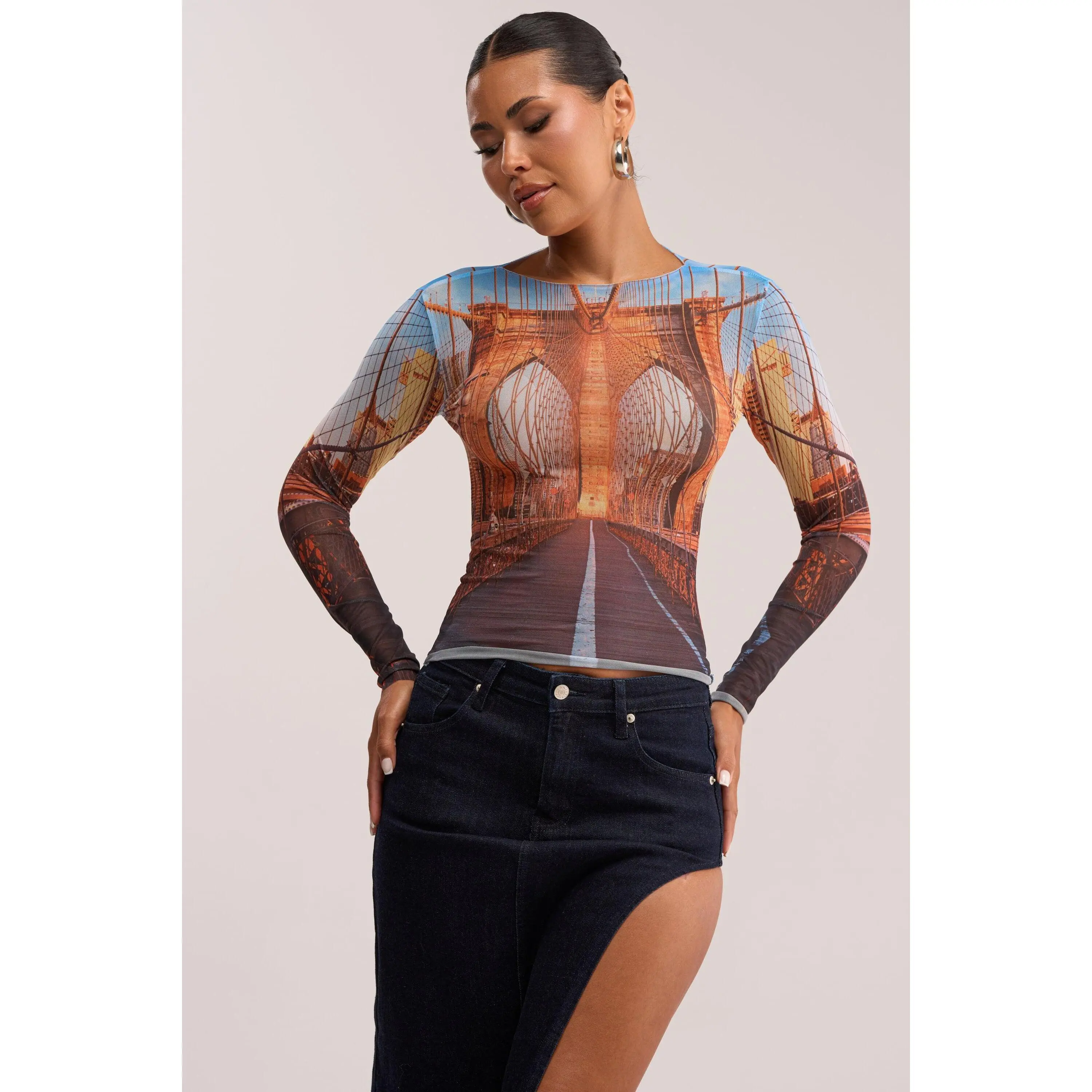 ROADTRIP MESH LONG SLEEVE TOP