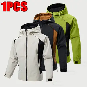 Men’s Casual Hooded Jacket — Lightweight Fashionable Windbreaker — Suitable for All Seasons — With Pockets — Comfortable, Wrinkle-Resistant Couple Matching Top — Ideal for Outdoor Sports, Running, and Cycling — A Must-Have for Mountaineering, Hiking, and