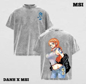 Nami | One Piece Washed Tee Streetwear Tee Hoodie “Navigator Queen — A Girl Who Guides With Courage” — For Anime Fans, For Drops That Radiate Bold Spirit