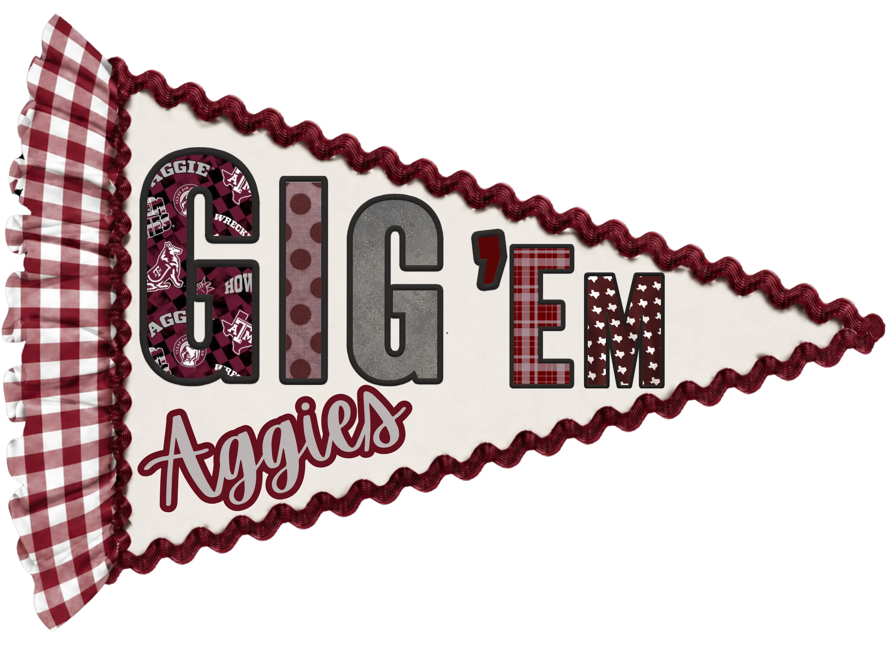 COLLEGE PENNANTS DOOR SIGN OR YARD SIGN
