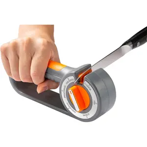 6-In-1 Knife Sharpening Tool , Adjustable 6 Stage Knife Sharpener, Manual Knife Sharpener with Ceramic Rods, Diamond Sand, Tungsten Steel Sheets,Durable Kitchen Sharpener Kit, Essential Cooking Utensils for Home Kitchen Pocket Knives, Hunting Knives