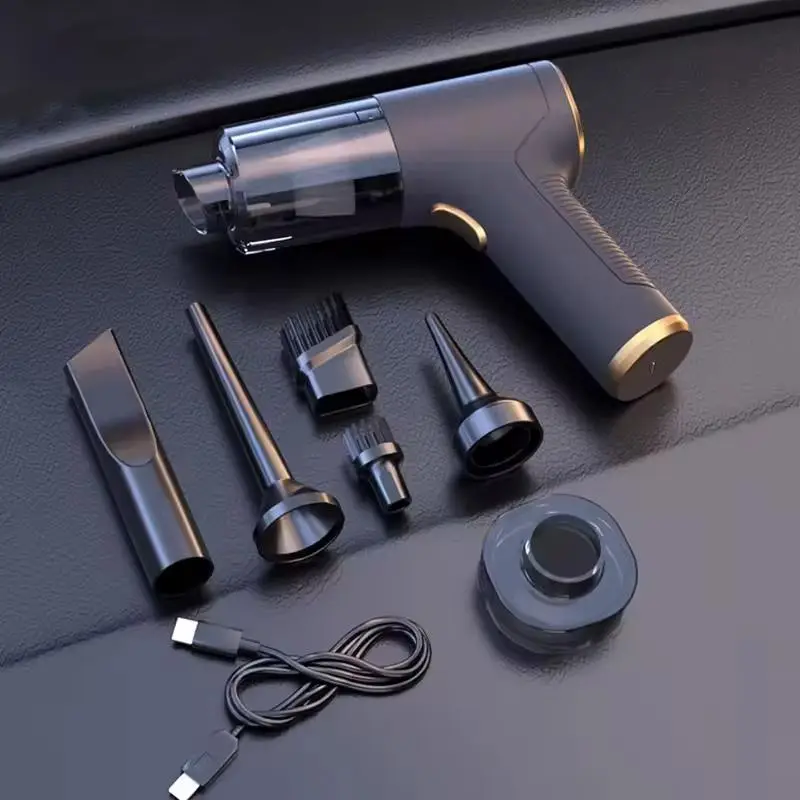 4 in 1 Car Vacuum Cleaner, Rechargeable Handheld Car Vacuum Cleaner, Cordless Vacuum, Multifunctional Car Cleaning Tool for Car Wash, Home, Pet & Offi