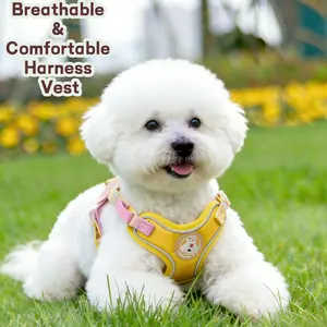 Cloud-like Comfort Breathable & Comfortable I-shaped Reflective Harness for Cats and Dogs Universal Anti-Escape Non-Choking Leash