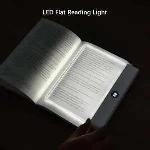 Book Light, Rechargeable LED Tablet Reading Light, Three-Color Adjustable with Timer, Portable for Nighttime Bedside Reading, Travel, Study