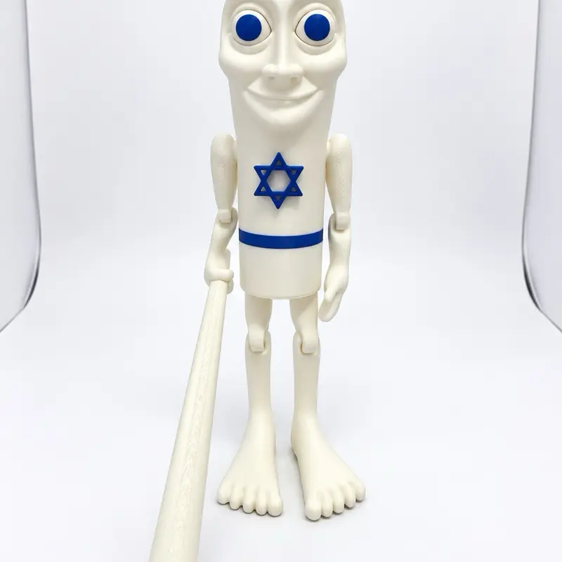 Tung Tung Tung Sahur Israel Flag Edition 3D Printed Figure | Viral Meme Collectible | Custom Painted Statue