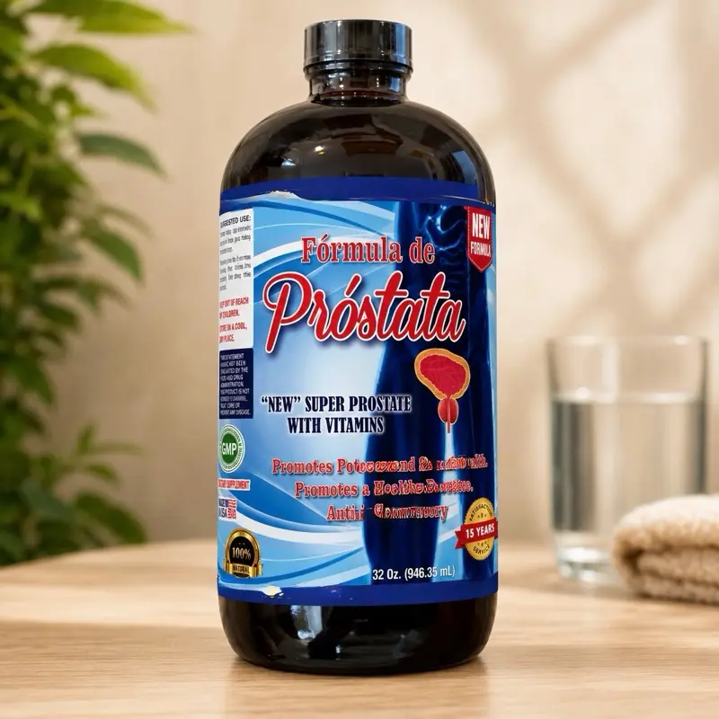 Formula de Próstata Liquid Supplement with Vitamins, Herbal Blend, 32 fl oz (946 mL)