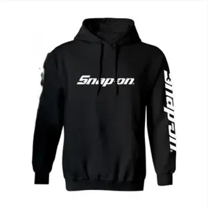Snap-on Black Billboard Snap On Hoodie - Soft Long Sleeve Pullover for Gym & Daily Wear