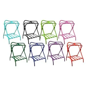 Folding Travel Trailer Western English Saddle Rack Stand