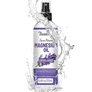 Magnesium Oil Spray Natural Oil 8.45 Fl Oz | Ancient Mineral Magnesium Supplement for Skin, Body & Feet, Promotes Relaxation & Skin Health