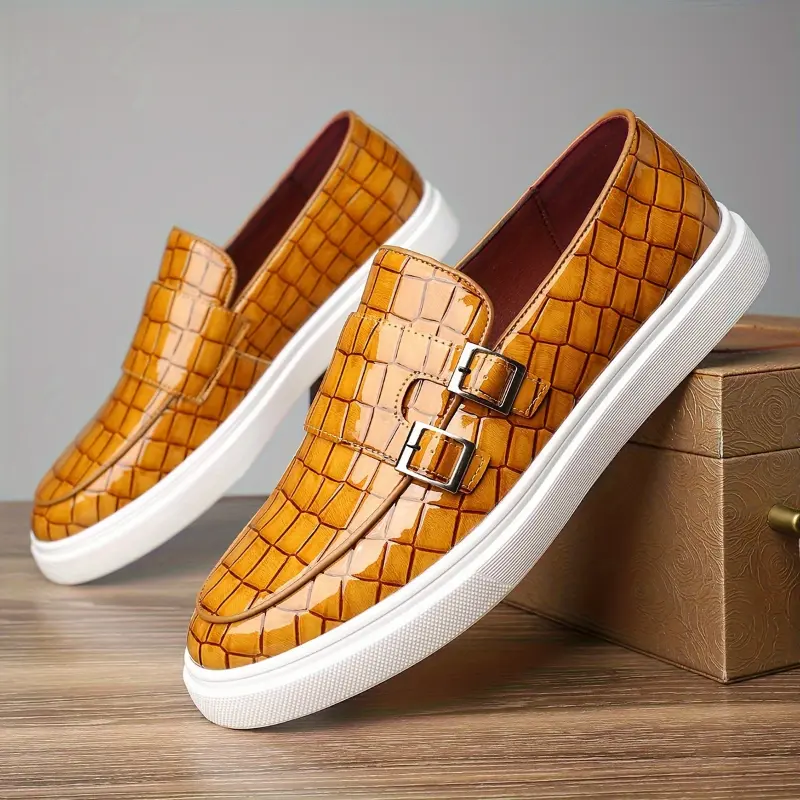 Men's 507 Universal Minimalist Solid Color Street Casual Shoes - Rubber-PU Flat Daily Walking Footwear, Walking Shoes