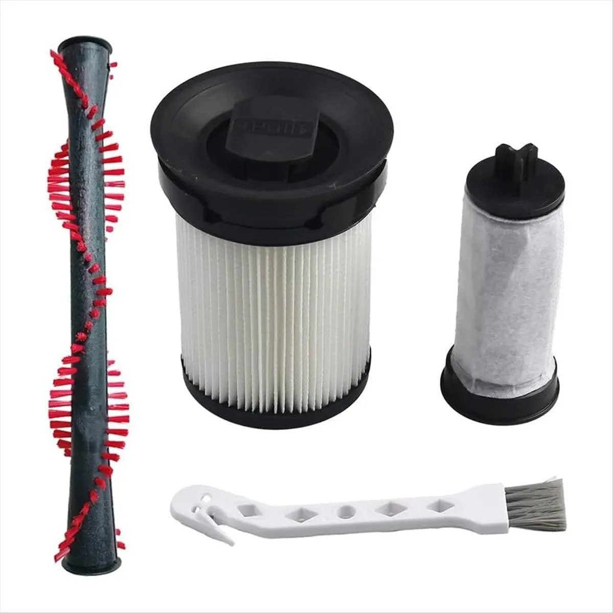 Miele TriFlex HX1 Vacuum Cleaner Replacement Parts Set - Washable Filter Cartridge, Roller Brush for Plastic Vacuuming Components
