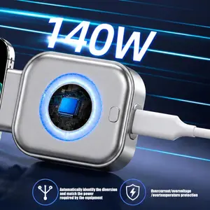 Modern 140W USB‑C Power Charger Adapter, Built‑in Intelligent Overcharge Prevention & Auto Shut Off Function for Phones, Laptops & Digital Devices summervibes☀️